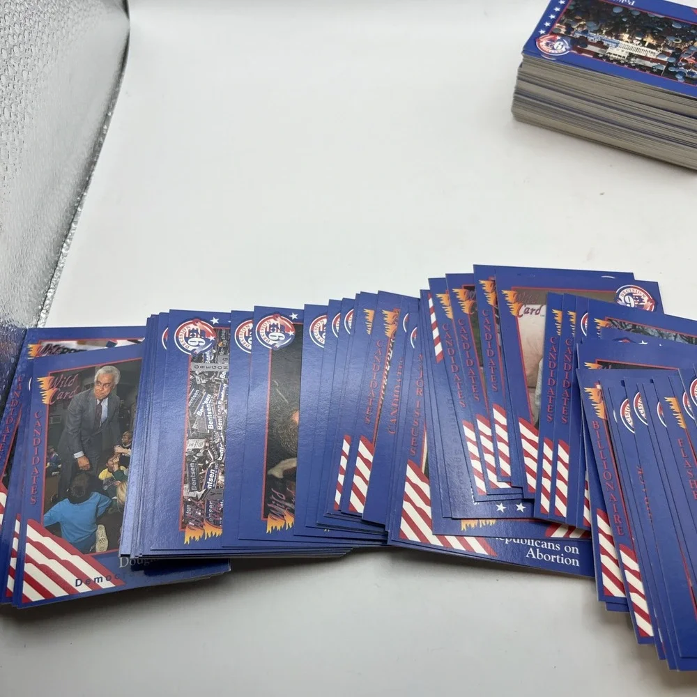 1992 Wild Card Decision '92 Political Trading Cards Huge Lot of 242 Clinton Bush